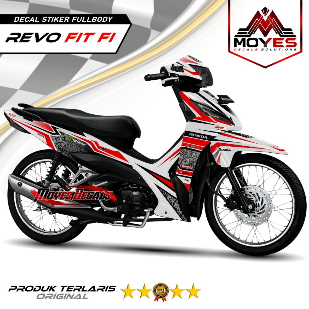 Decal Stiker Revo Fit FI Fullbody, Decal Revo FI, Sticker Variasi Honda Revo X Full Body