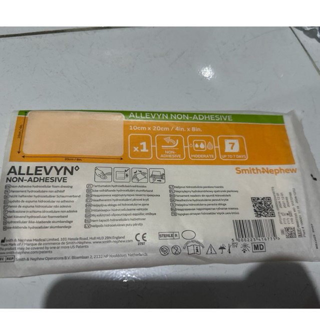 foam allevyn non adhesive 10 x 10cm dan 10 x 20cm