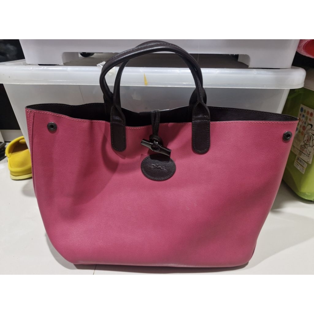 Preloved longchamp roseau tote bag