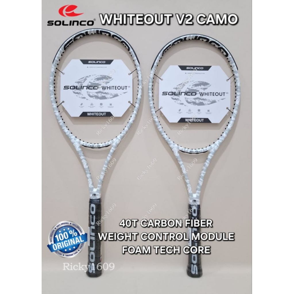 RAKET TENIS SOLINCO WHITEOUT V2 CAMO SERIES - HEAD SIZE 98 in² (WHITEOUT V2 290 CAMO - WHITEOUT V2 3