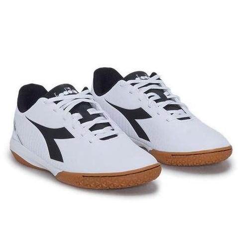 Sepatu Futsal Diadora Pichichi 5 IDR White Mens Sport Bola Olahraga Lari Running Gym Training Origin