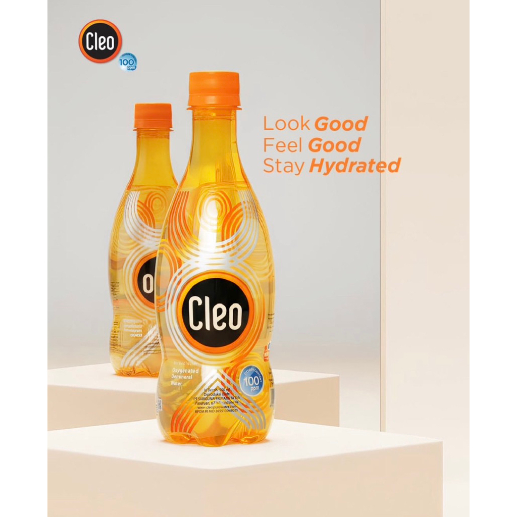 Cleo oxygen air minum kesehatan CLEO OXYGEN ( isi 1cs) 500ml ECER