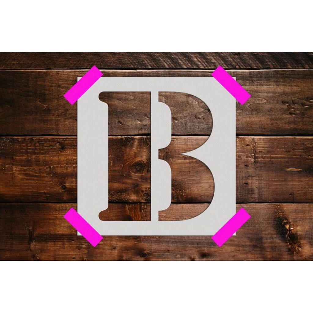 cetakan stencil mural cat dingding huruf