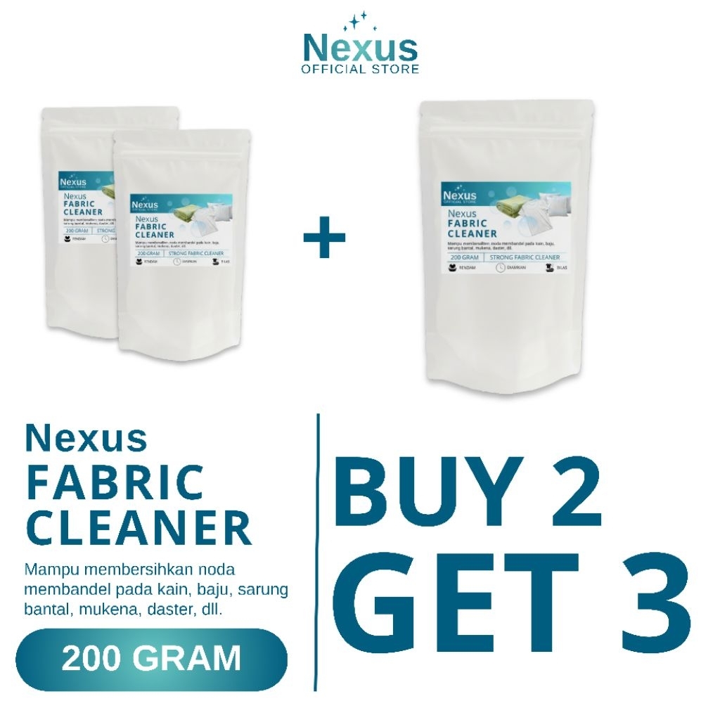 [SPECIAL BUNDLING] Nexus Fabric Cleaner BUY 2 GET 3, 200 GRAM
