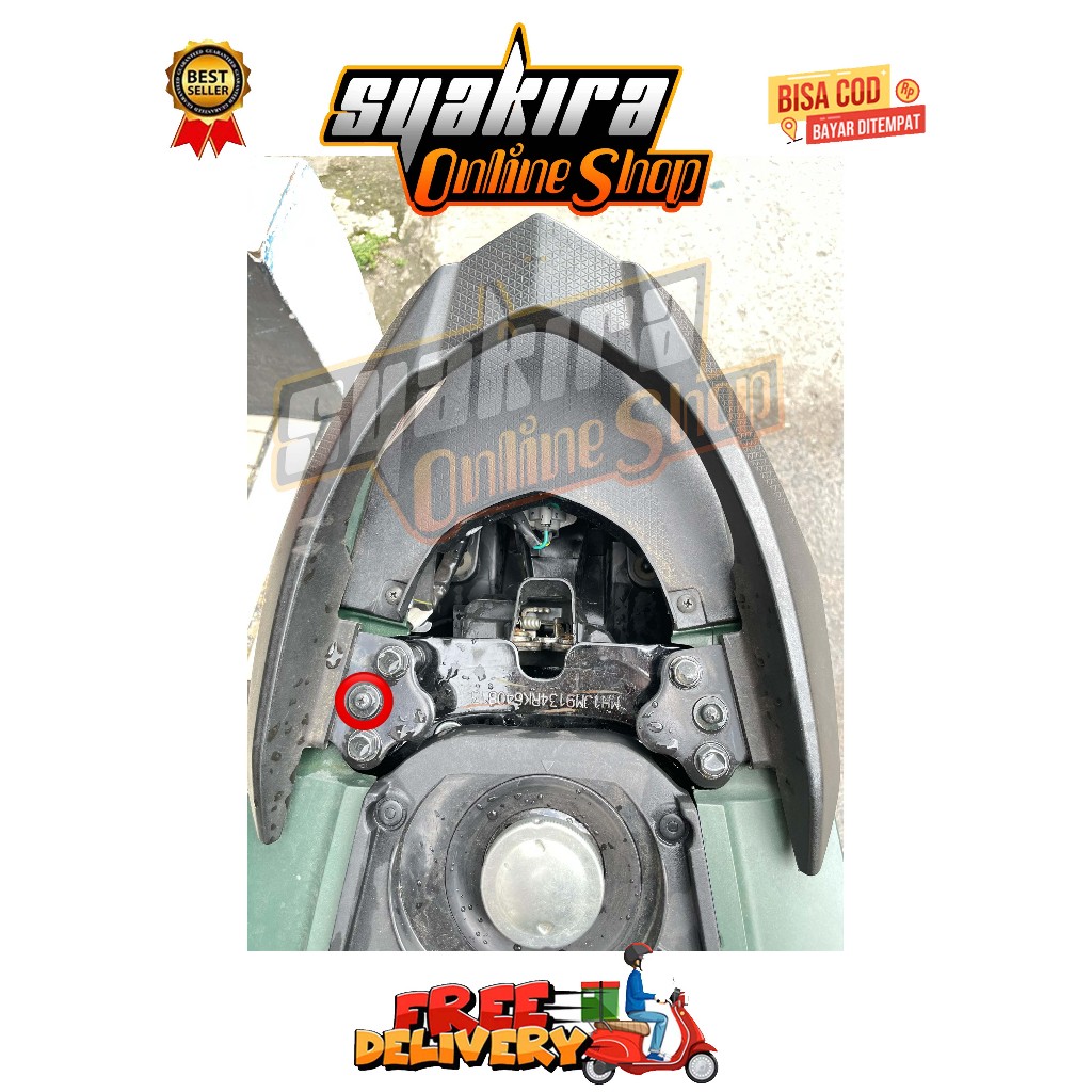 BAUT BODY SAMPING ( 1 BAUT ) MODEL SPIRAL GENIO BEAT DELUXE SCOOPY STREET NEW PRESTIGE TAHUN 2018 - 