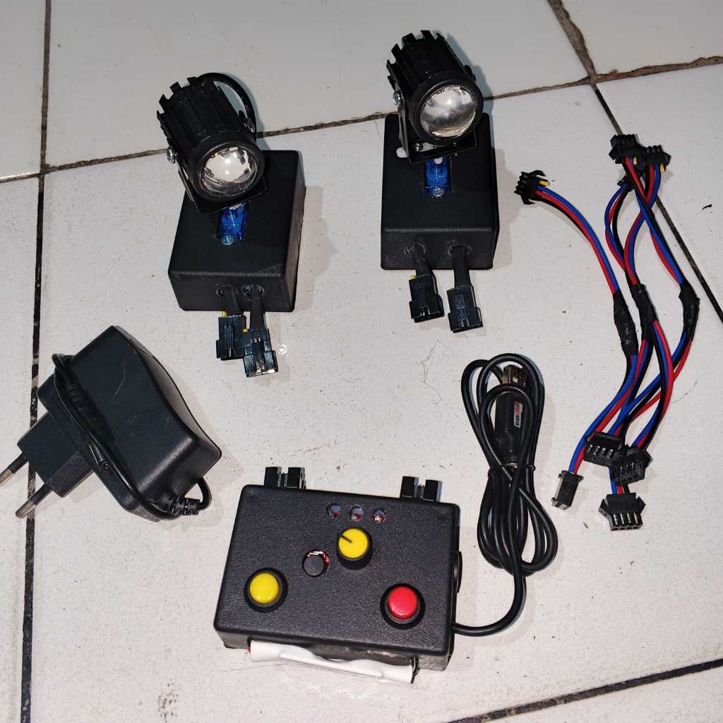 MINI BEAM LIGHTING SOUND SYTEM , BEAM MINI LIGHTING GERAK KIRI KANAN PNP SET TINGGAL PAKAI