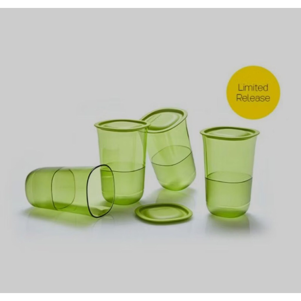 Gelas kristal tupperware (4pcs)