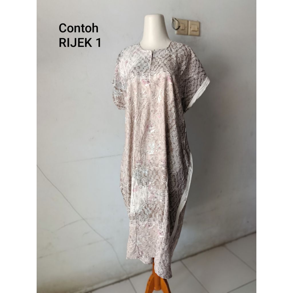 Daster Rayon Motif Rijek 1 Random | Daster Jumbo | Busui Friendly | BACA DESKRIPSI