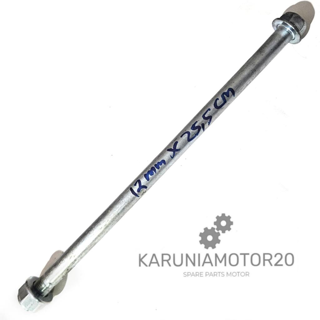 As Roda Belakang + Mur 15 MM X 28 CM NOS