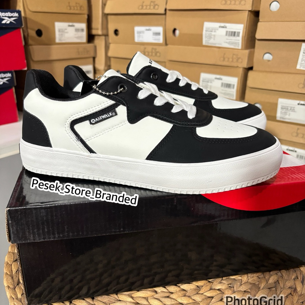 Sepatu airwalk pria Camden Original putih hitam size 39,41,43
