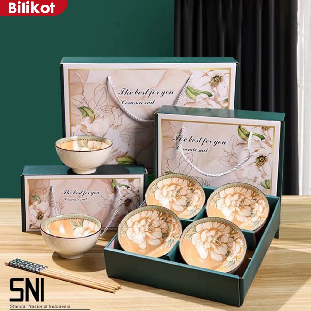 Bilikot - Mangkuk Keramik/Hampers Mangkuk Keramik Cantik/Mangkuk Korea Aesthetic/Hampers Mangkok Set