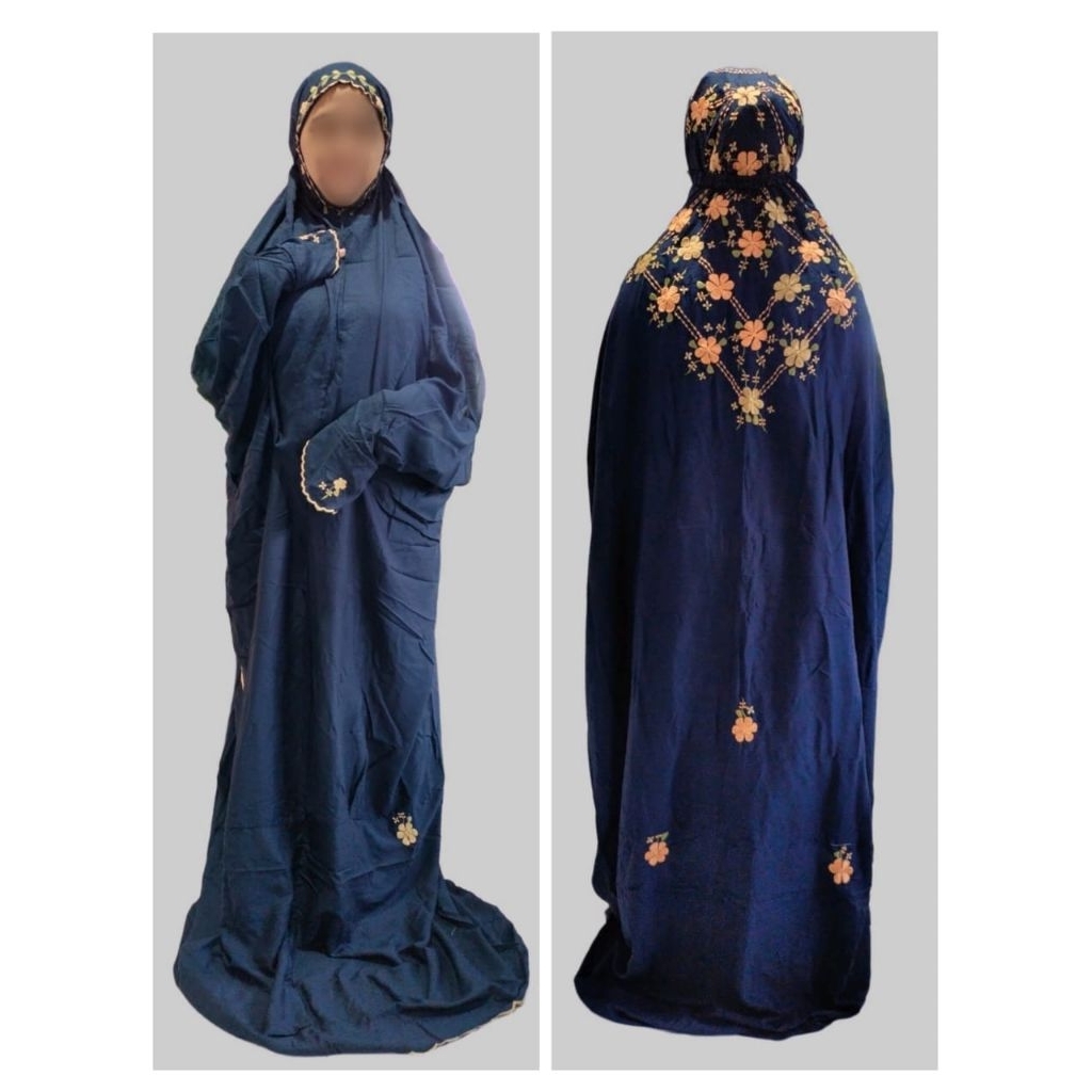MUKENA KATUN RAYON/DEWASA TERUSAN/MUKENA BANGIL/BORDIR BUNGA