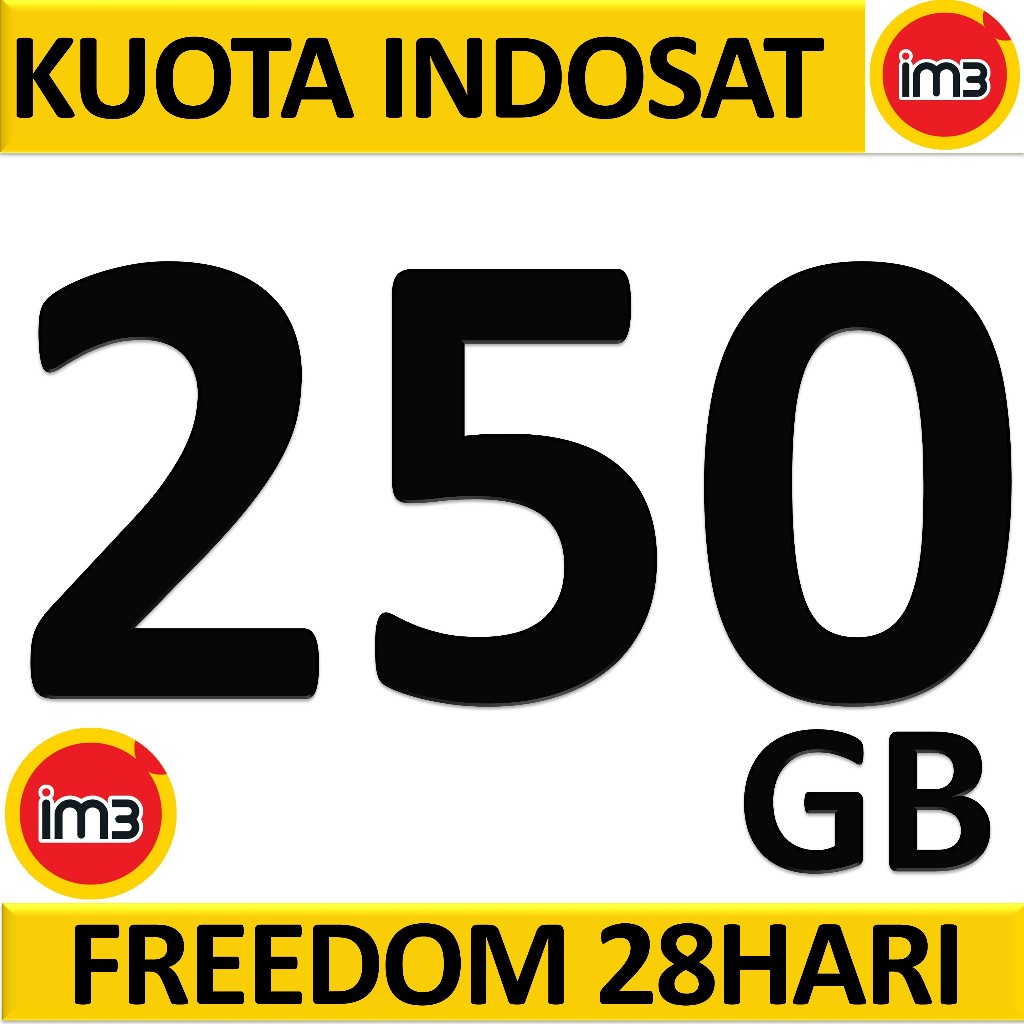 kuota im3 m3 indosat freedom 250 gb