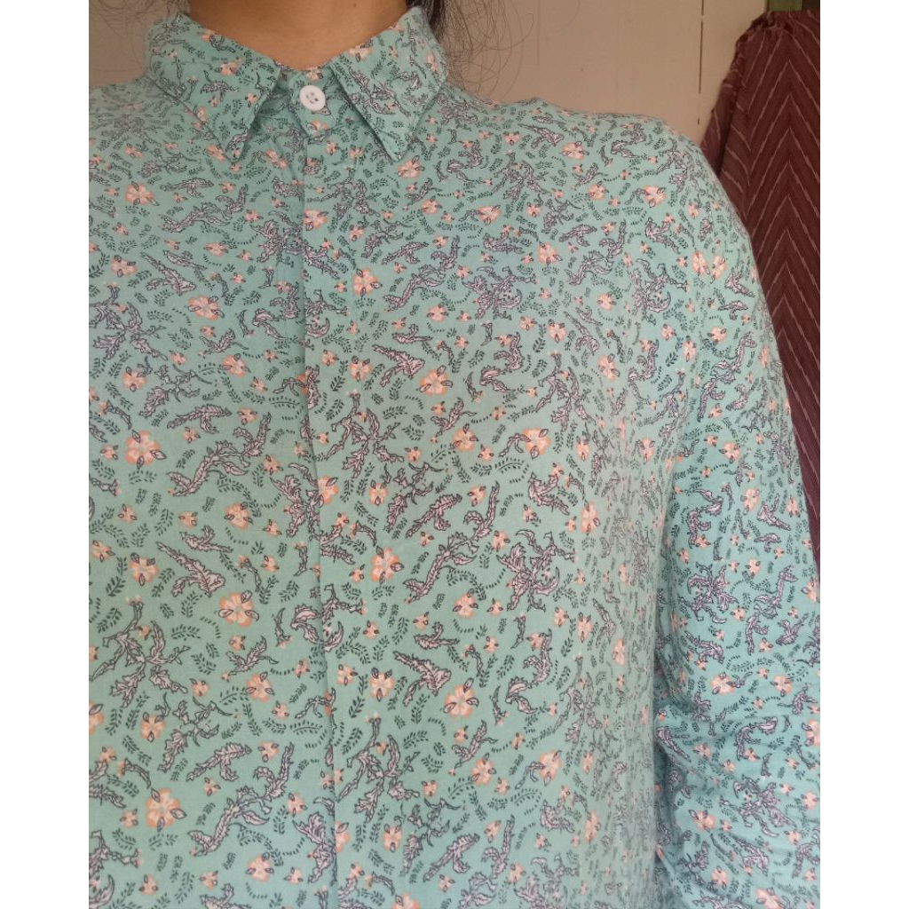 prelove atasan wanita kemeja bunga