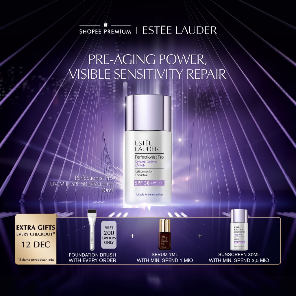 Estee Lauder Perfectionist Pro Dynamic Defense UV Milk SPF 50+/PA++++ with Anti-Oxidant Complex | Hy
