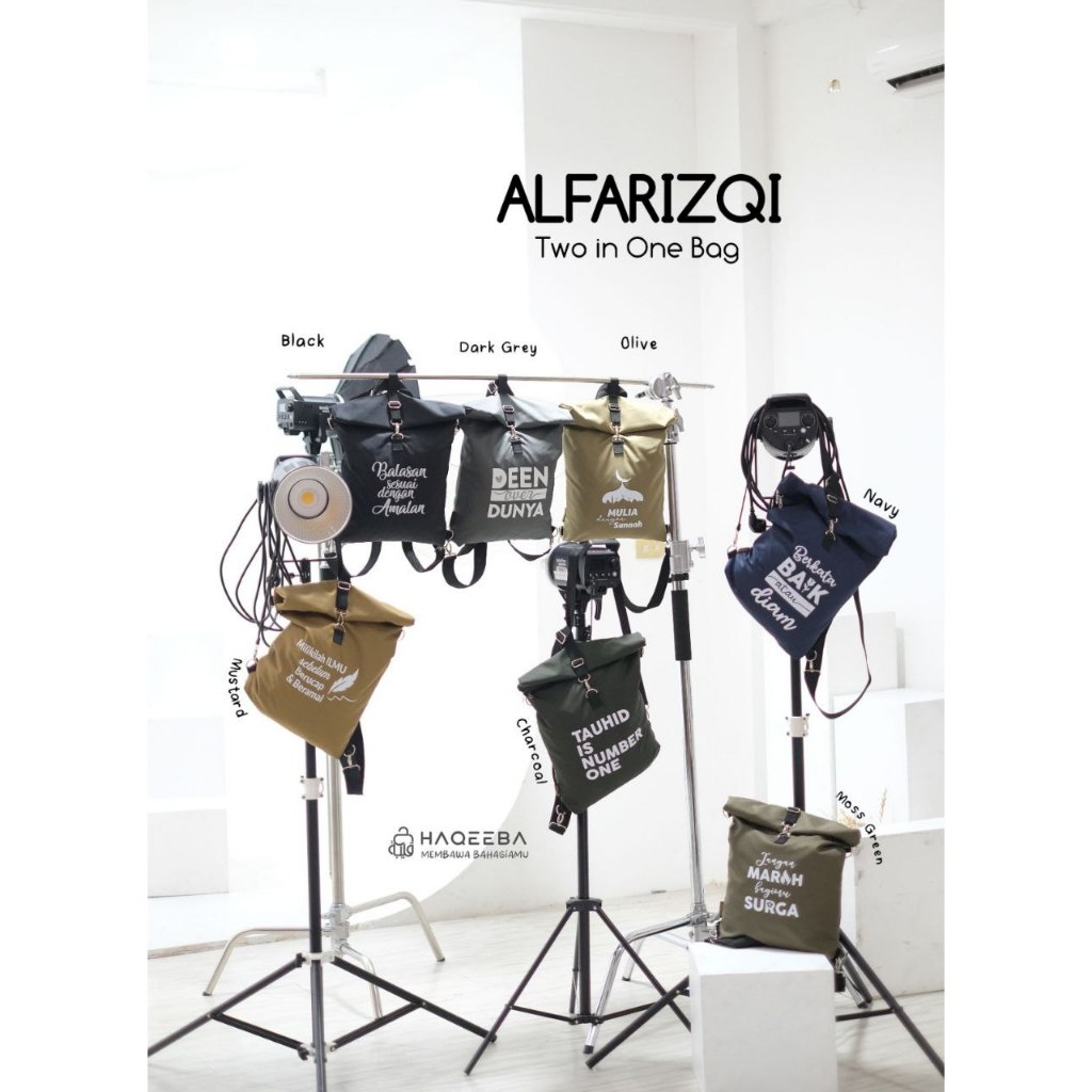 Haqeeba 2in1 Bag Alfarizqi Tas Slempang dan Tas Bahu Unisex