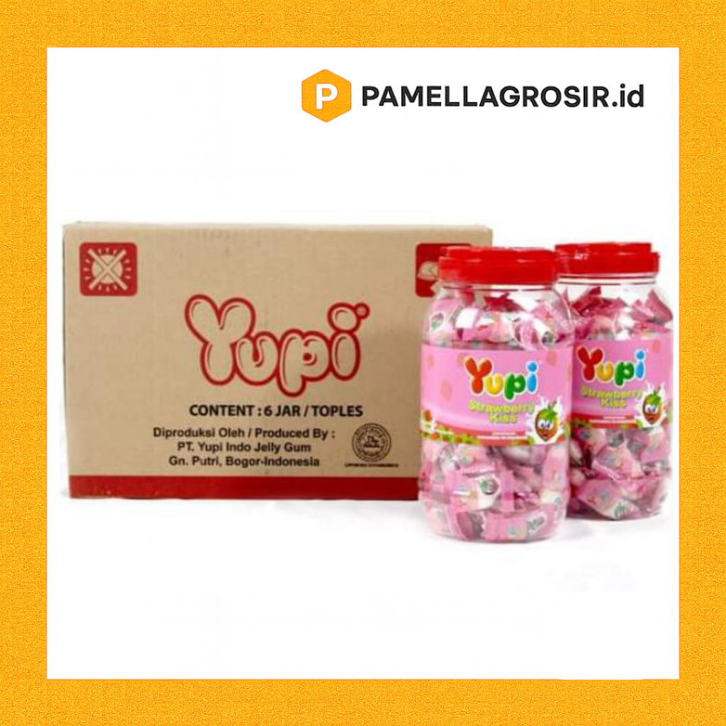 YUPI TOPLES STRAWBERRY KISS 1 DUS ISI 6 TOPLES