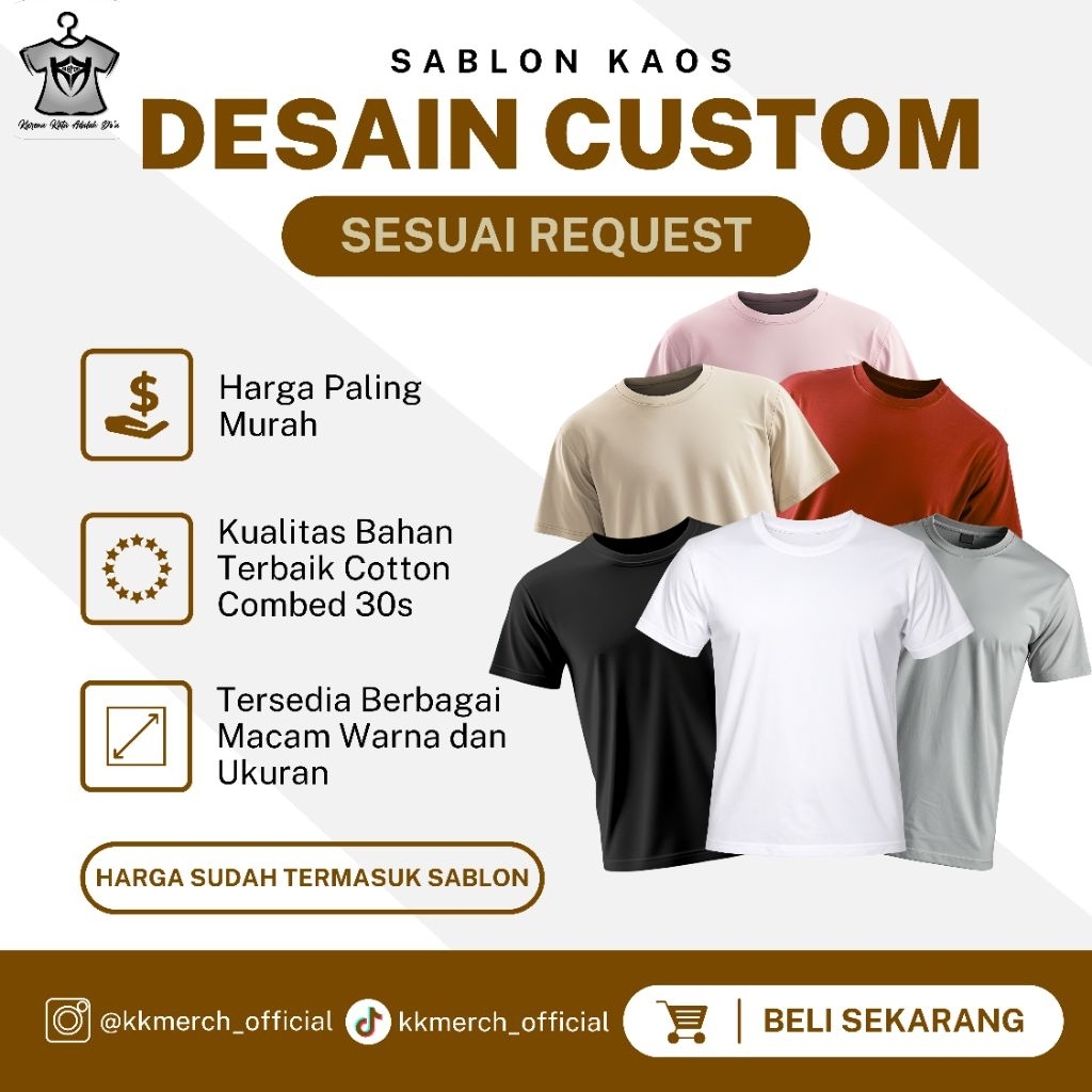 Sablon Kaos Custom Plastisol