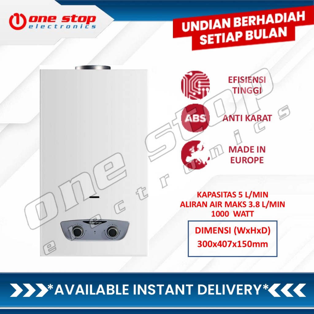 ARISTON FAST R 5 Water Heater Gas Instant | FAST R ONM 5 LPG