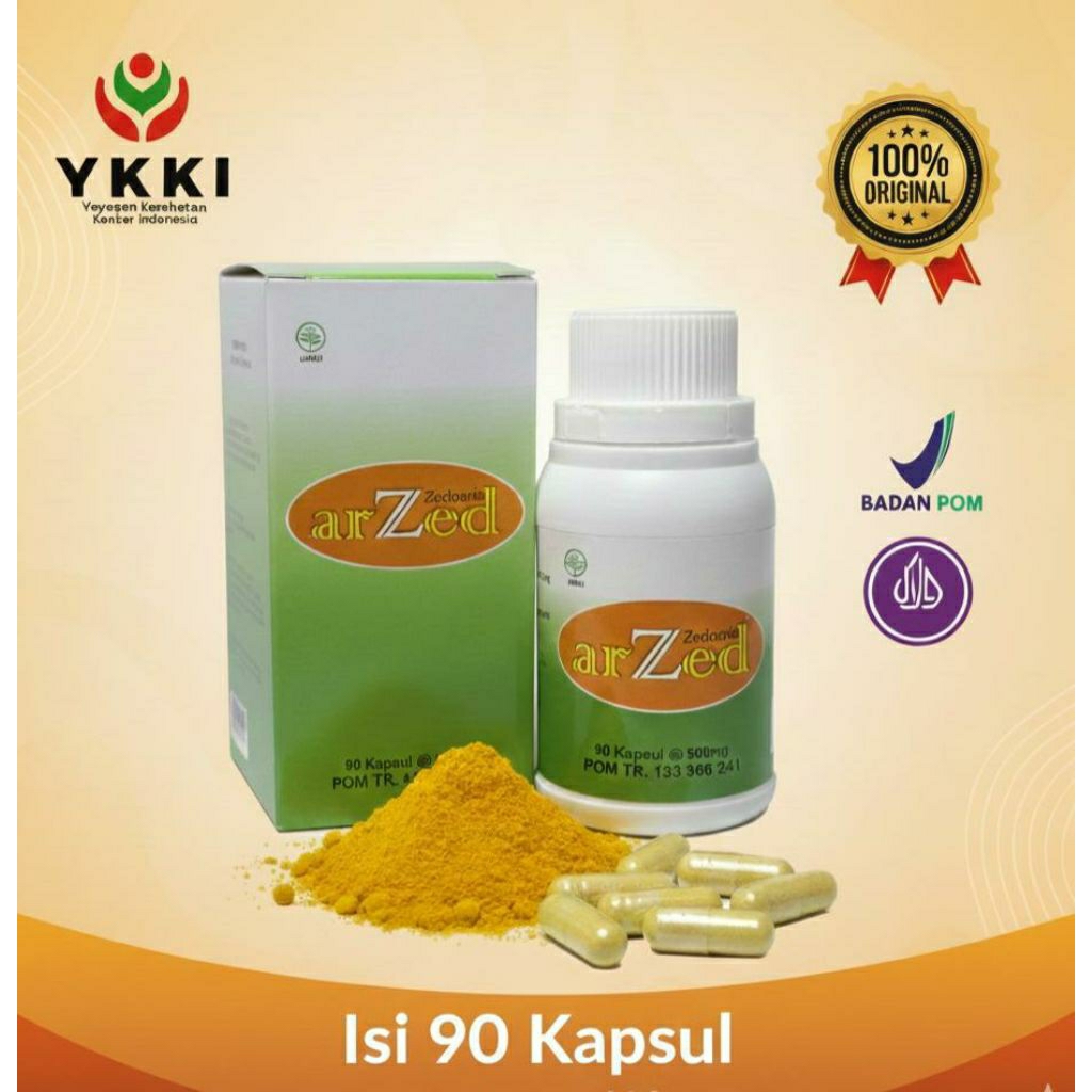 Arzed Zedoaria | Herbal Temu Putih | obat kanker | 90 Kapsul | BPOM | Halal MUI