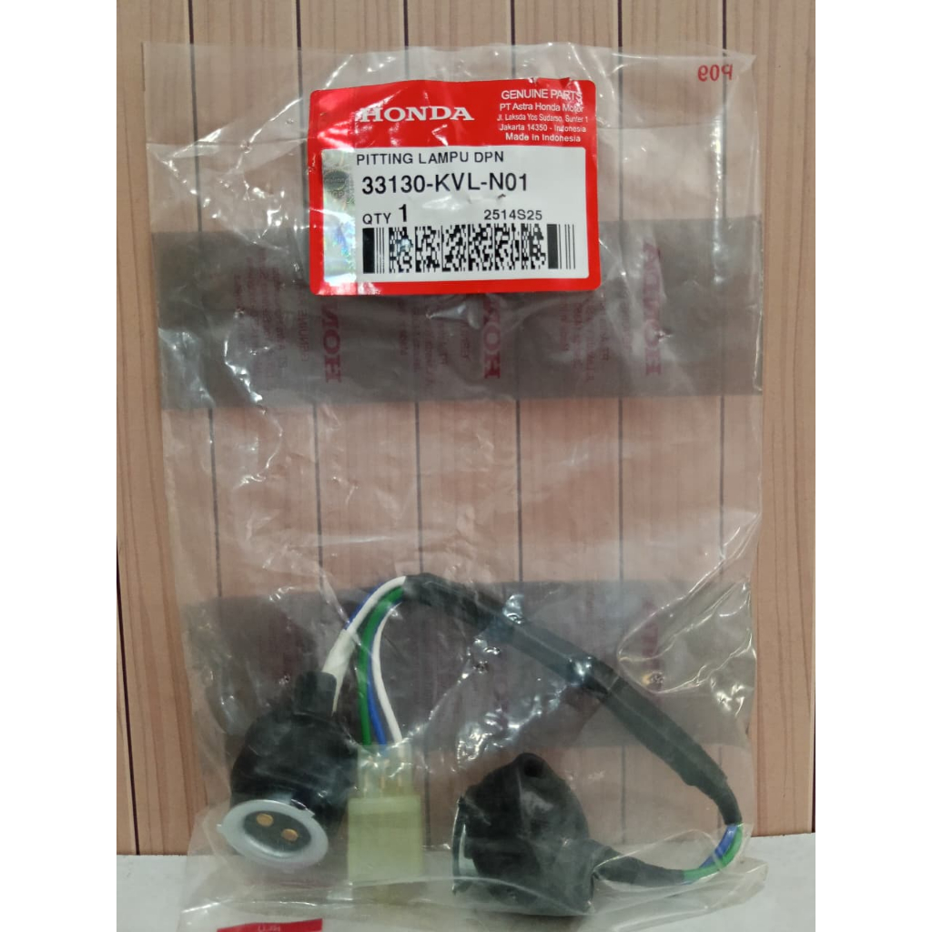 33130-KVL-N01 Fiting Viting Lampu Depan supra x 125 bohlam dua karburator Original ORI