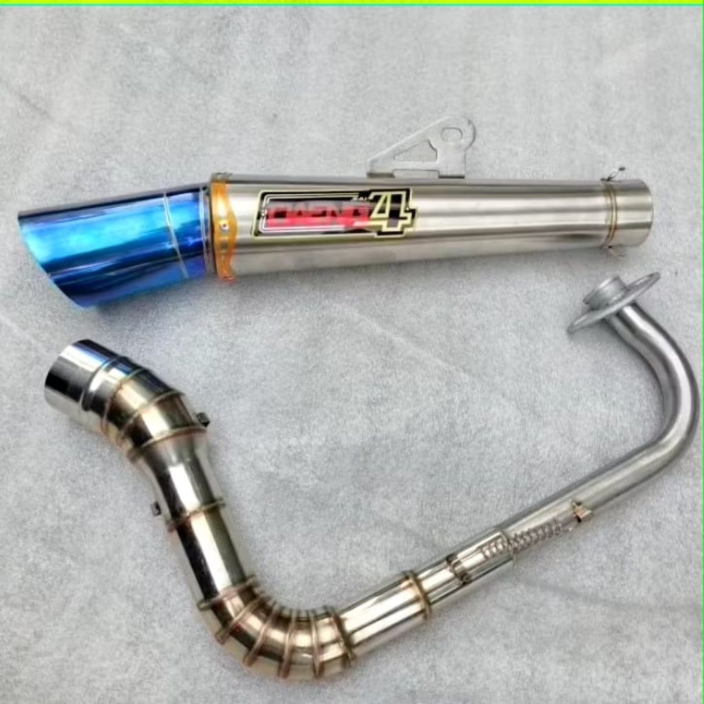 Daeng sai4 canister 51mm open pipe bigelbow highmount for Mio sporty Mio soulty Mio 125i/M3 click 12