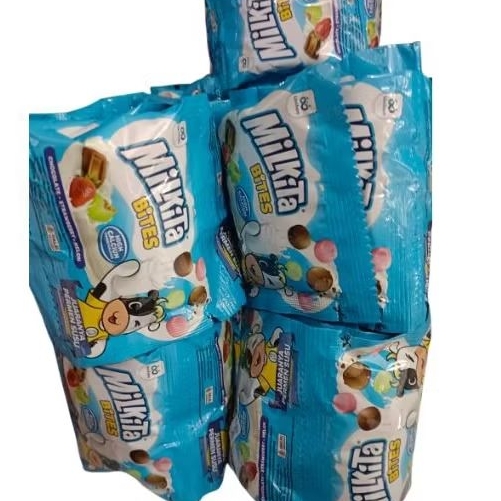 Milkita bites juaranya permen susu candy chocolate-melon-stroberi isi 10 bungkus / renteng @ 8gr