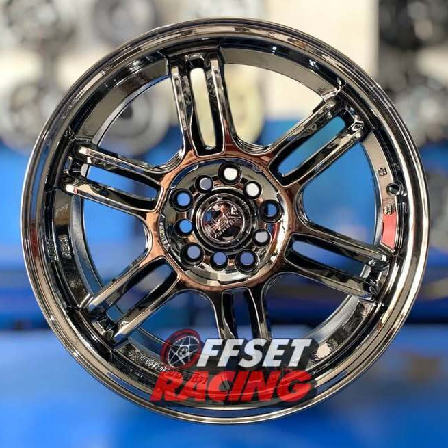 Velg Mobil Ring 17 HSR AERI Velg R17 Black Chrome HRV Xpander Ertiga Sienta Innova Rush
