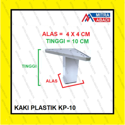 Kaki Lemari Plastik KP-10 CM Kaki Kabinet Kaki Sofa