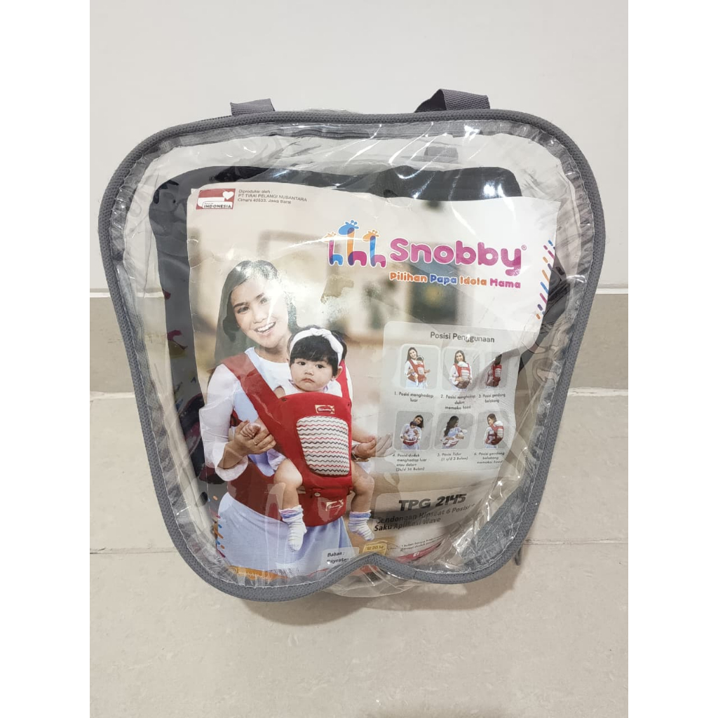 Gendongan Bayi | Gendongan Hipseat Snobby 6 Posisi | Snobby
