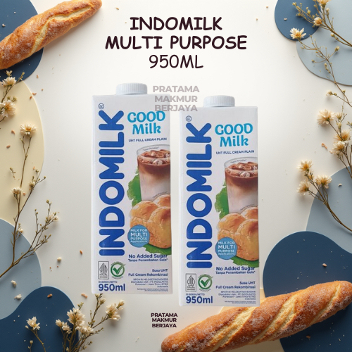 INDOMILK SUSU UHT FULL CREAM CAIR 950ML / 1 LITER