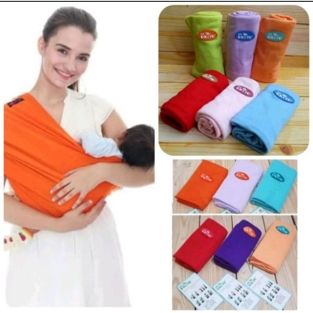 GEOS OKIYO/gendongan bayi instan okiyo polos