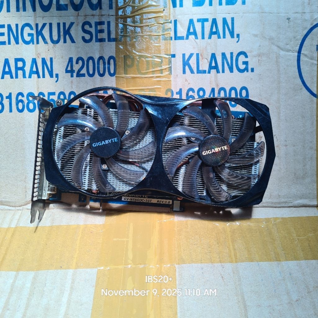VGA GIGABYTE GTX 560 OC 1GB DDR5 256BIT