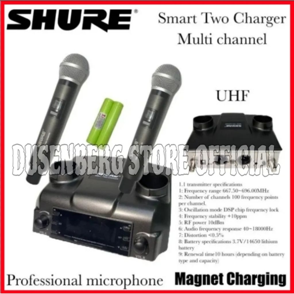 Mic Wireless Smart Two Charger, Karaoke Smart Tv Youtube 2 Mic