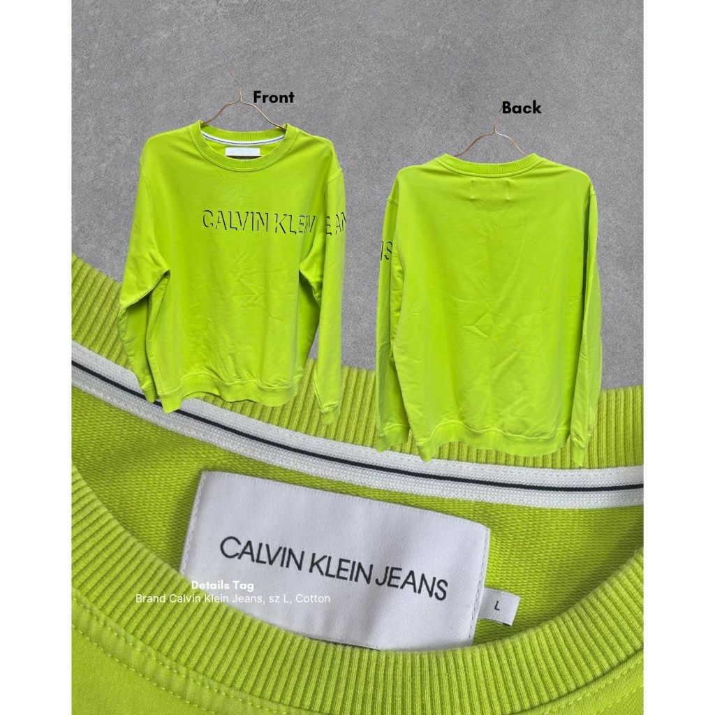Preloved Calvin Kle*n Jeans Men Sweatshirt/Sweatshirt Calvin Klein Jeans Pria 100% Ori