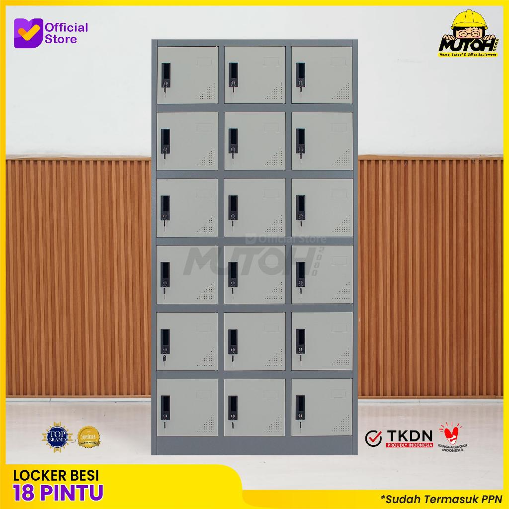 Loker besi 18 pintu | lemari locker besi 18 pintu MUTOH2000
