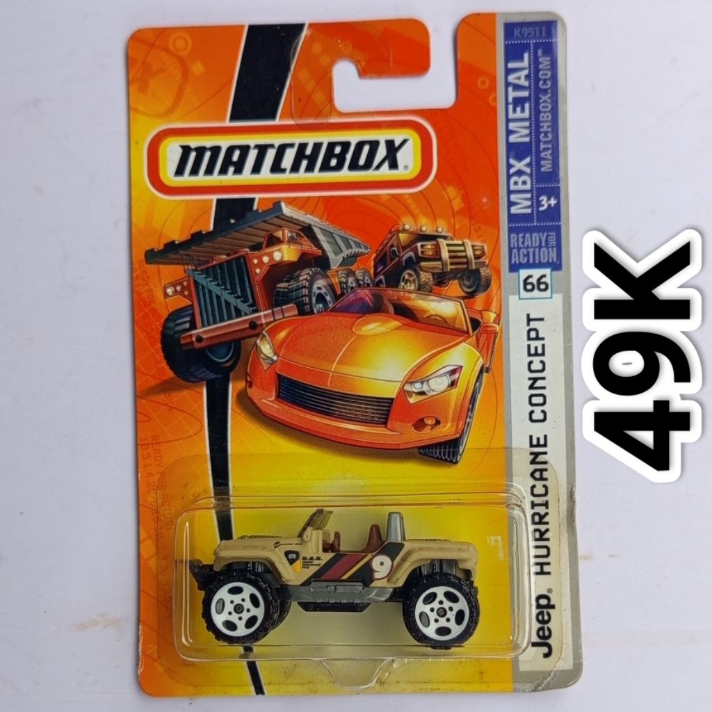 Diecast Matchbox Jeep Hurricane Concept