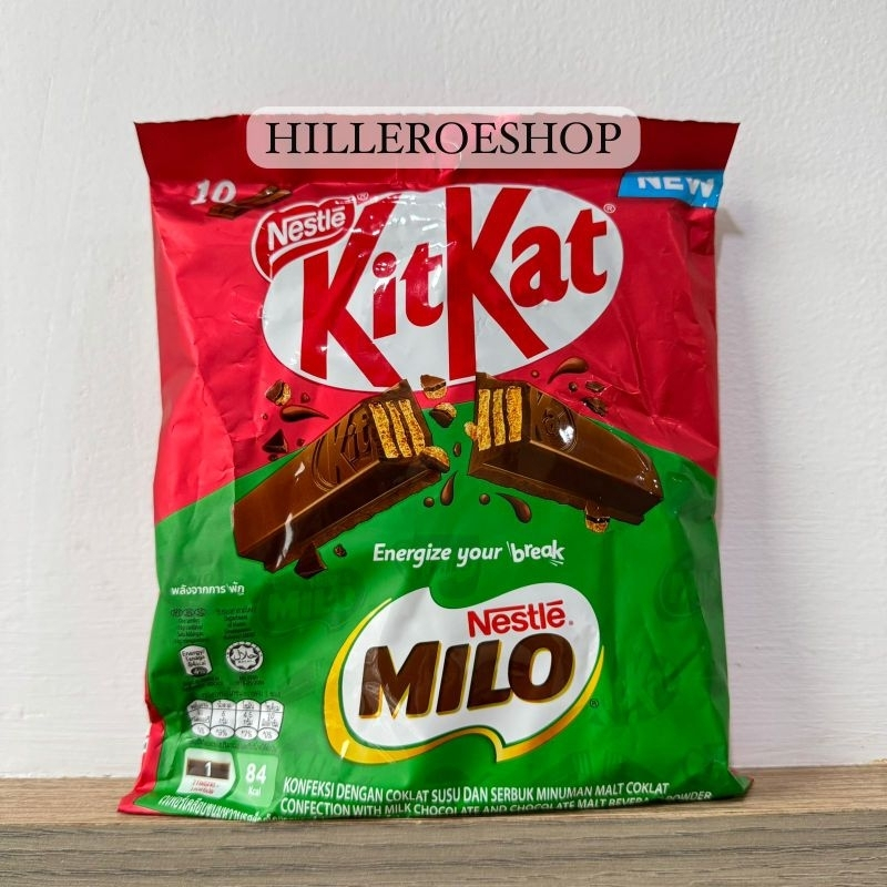 [oddsolshop] pekanbaru/Nestle Kitkat Milo 160 gr Isi 10 Pcs 16 gr Impor Malaysia Wafer Coklat Choco