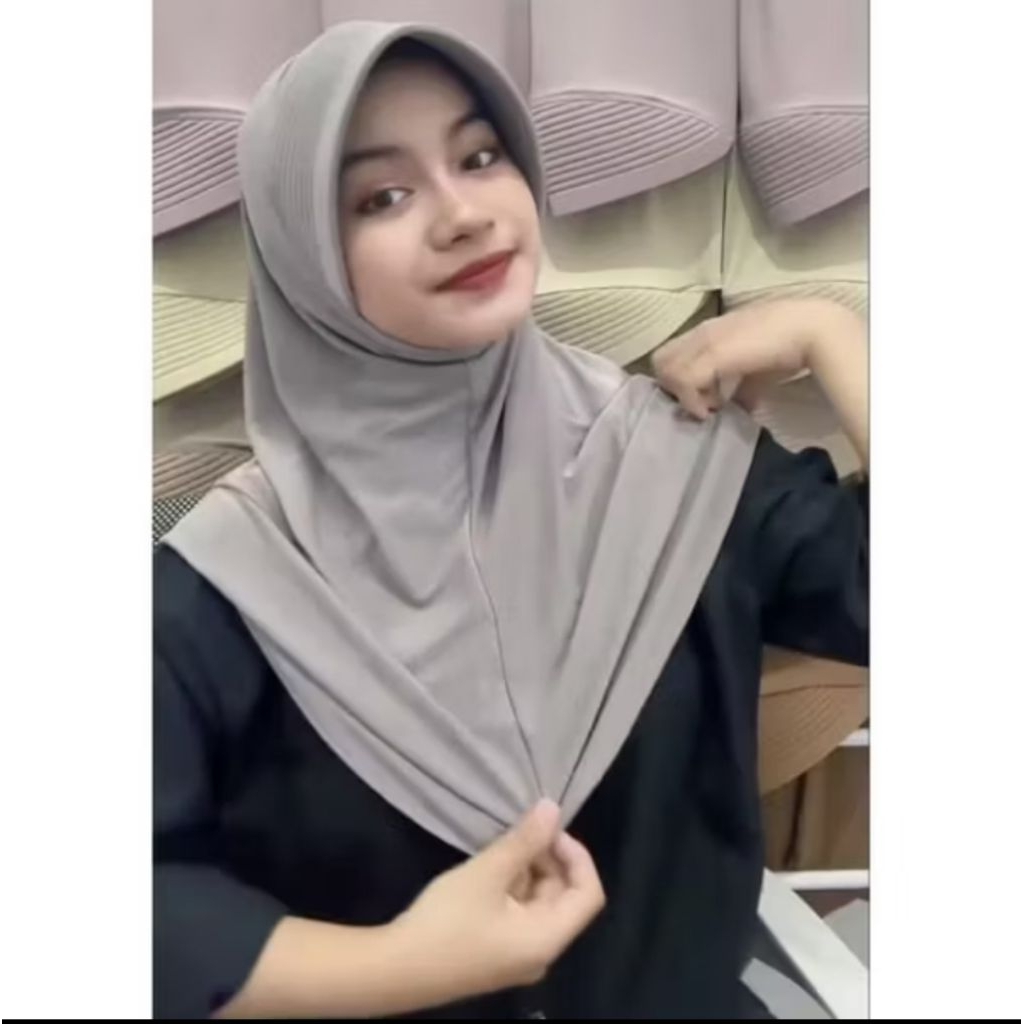 hijab instan || hijab sport || hijab pet tebal || bergo sport pet tebal