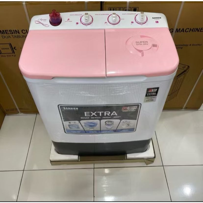 Mesin Cuci 2 Tabung SANKEN TW9110
