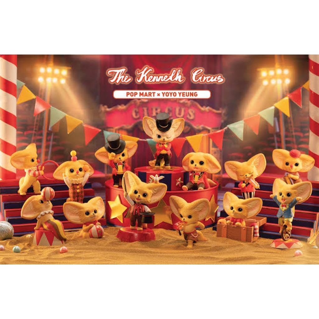 (selected) The Kenneth Circus Yoyo Yueng Popmart Blindbox Original Ori Pop Mart Blind Box