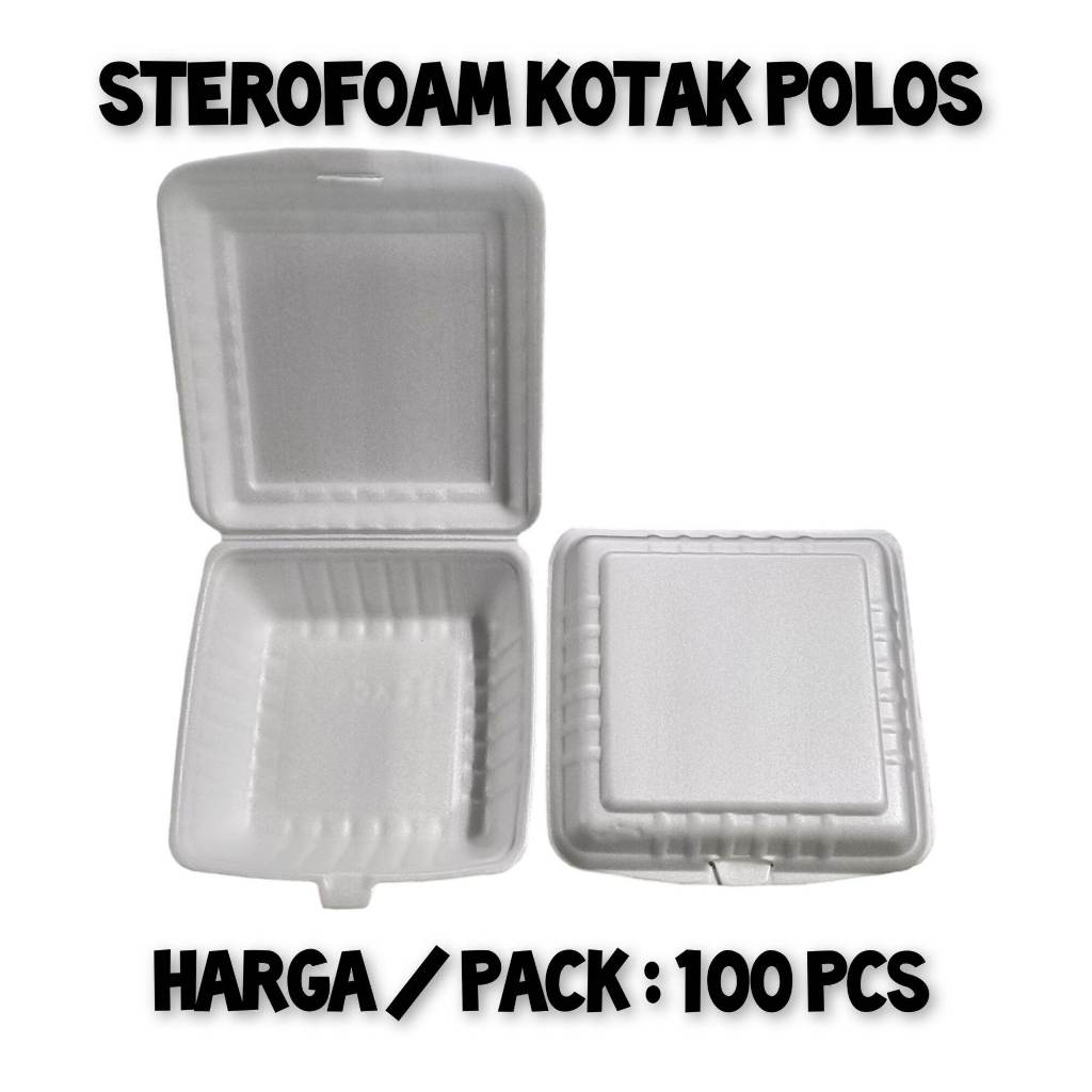 sterofoam kotak polos/styrofoam kotak nasi polos 3