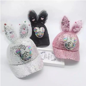 Topi Baseball Anak Perempuan Import/ topi lucu/ topi gliter/ topi unik/ topi import / topi anak