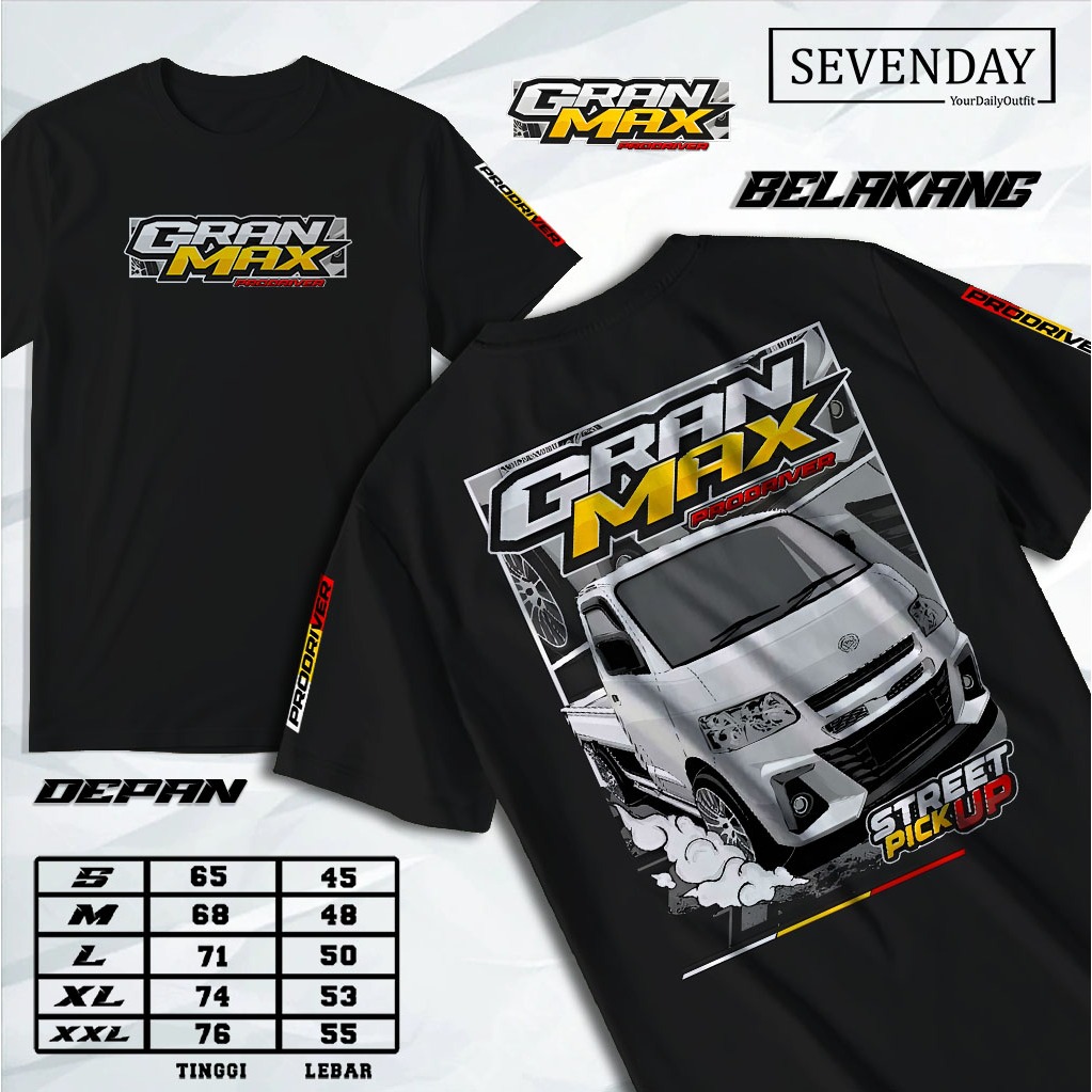 T-shirt kaos granmax pick up_baju kaos driver muda - kaos  atasan sablon dewasa