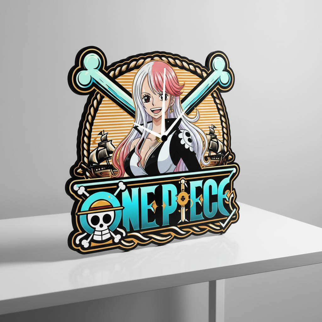 NEW PROMO Jam Dinding Ukir One Piece Desain Eksklusif