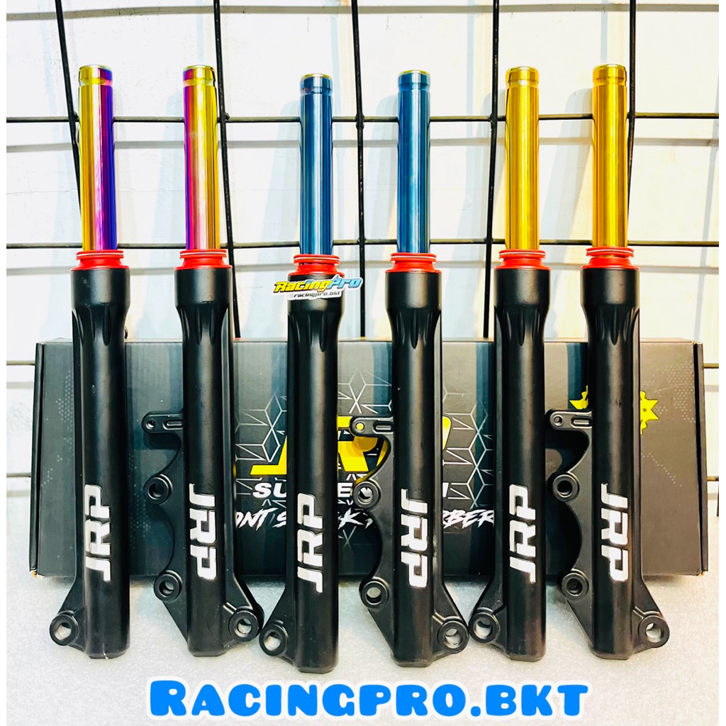 Shock Depan Plus Tabung Jupiter Z FIZR VEGA R NEW JRP RACING Bottom Shock Set Kanan Kiri Burhan