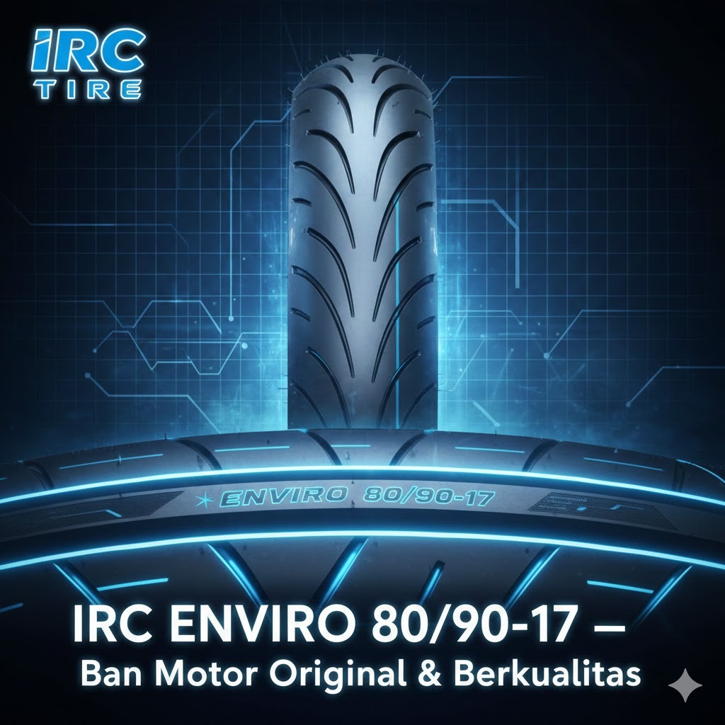 IRC Tire ENVIRO 80/90-17 Ban Motor Tubeless Untuk Supra Beat Revo – Cocok Ban Depan/Belakang