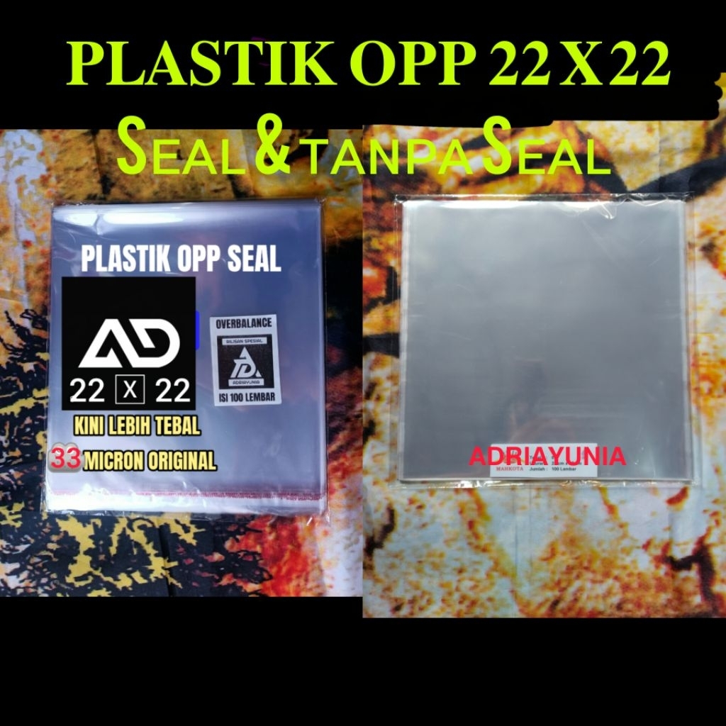 Plastik Opp 22x22 Seal & Tanpa Seal - Plastik Opp 22 x 22 Roti Sobek & Souvenir - Plastik Opp Kaca 2