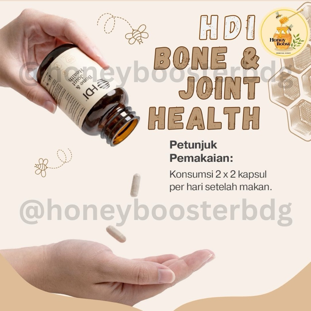 HDI Trimee X Suplemen Herbal Diet & Kontrol Berat Badan / HDI Bone & Joint Health Vitamin Kalsium & 