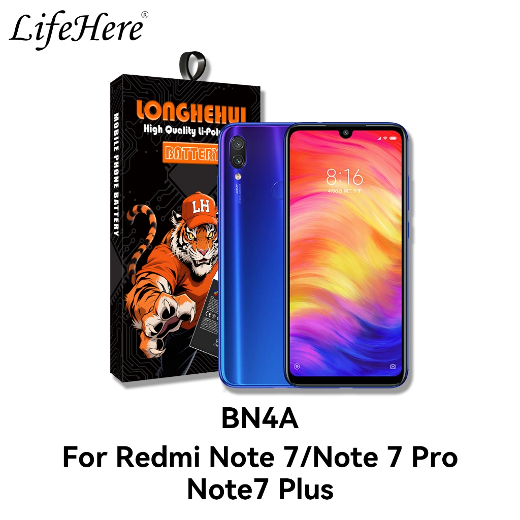 Lifehere -Baterai Redmi Note 7 / Redmi Note 7 Pro  BN4A Baterai